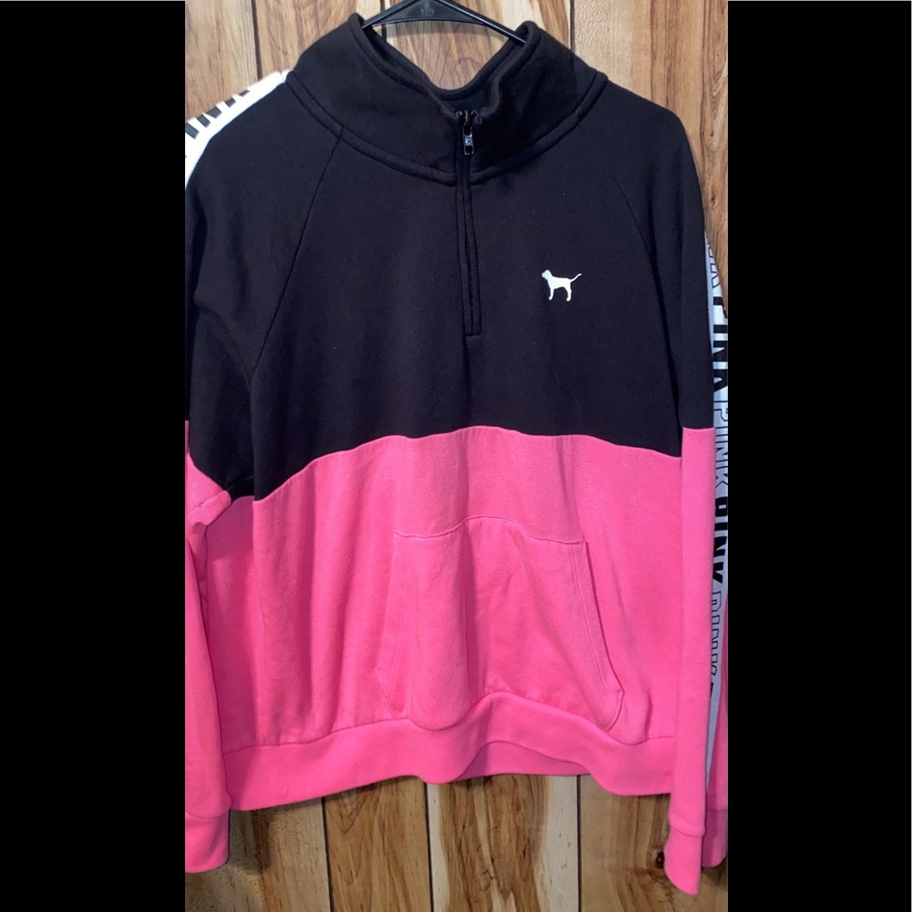 Pink half zip jacket